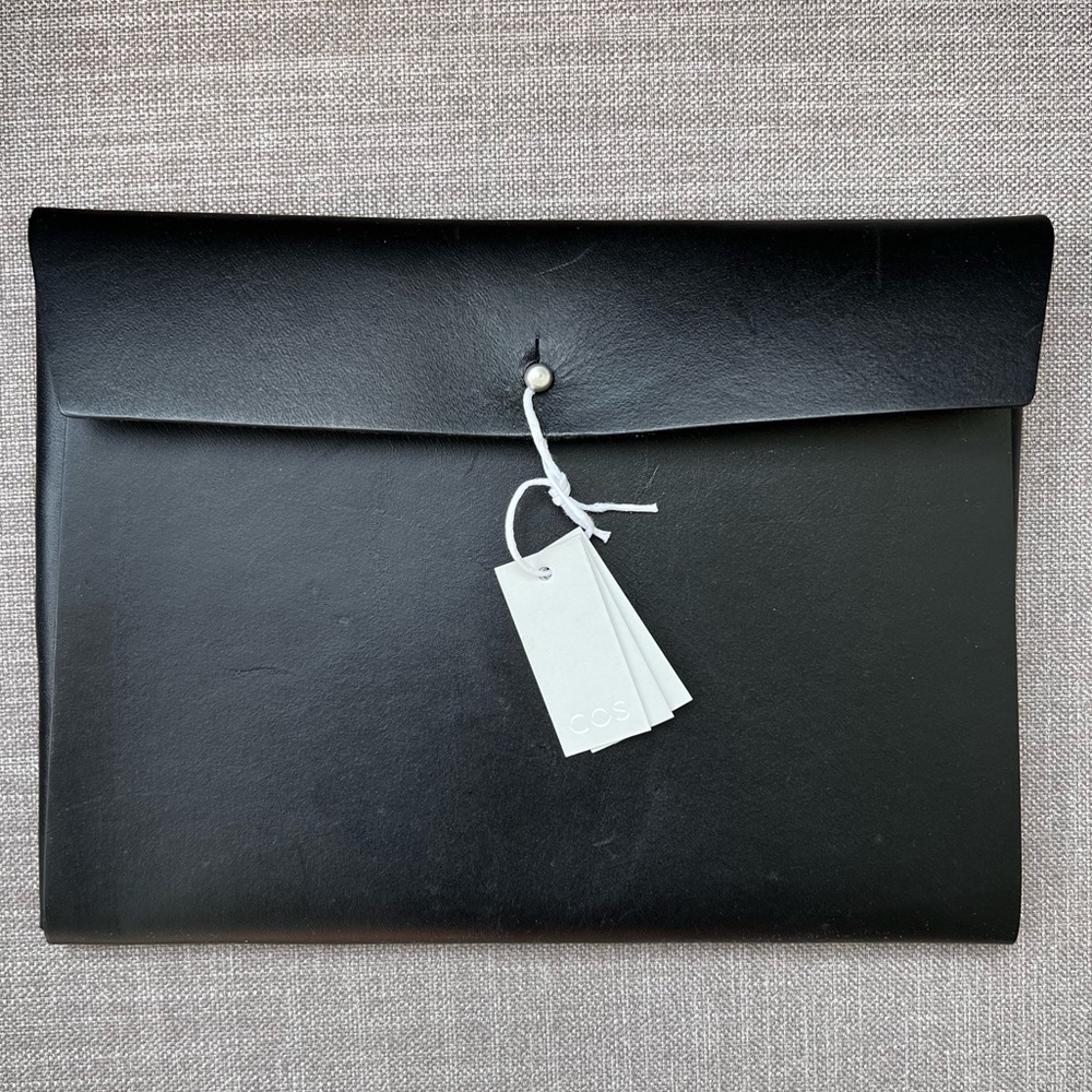 COS Black Leather Folio